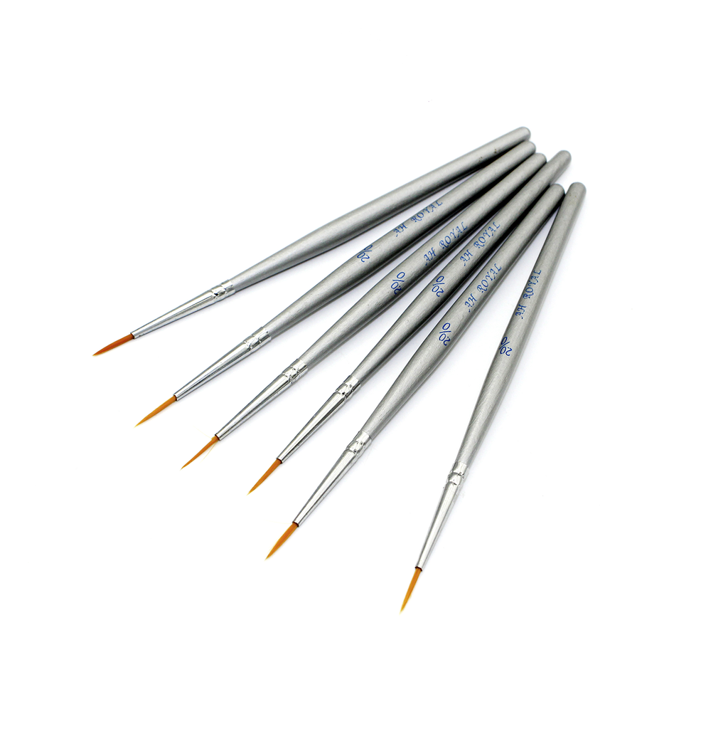 PINCEL AH ROYAL DELINEADOR No. 20/0 GRIS TIPO FALCON PUNTA FINA [PAC20724/PAC20725-464]