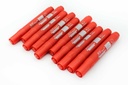 MARCADOR AH ROYAL PERMANENTE BISELAD0 ROJO (DISPLAY X10UNDS) [PAC70576-2568]