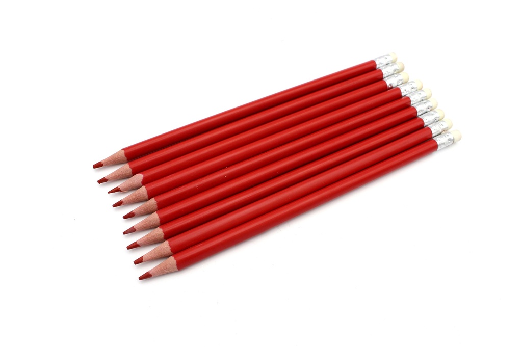 LAPIZ ROJO CON BORRADOR (DISPLAY X12UNDS) [PAC70099-4130]