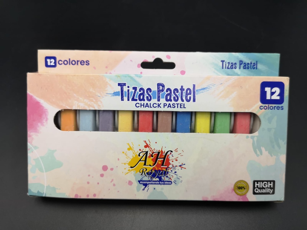 TIZA CHALK AH ROYAL  PASTELS -12 COLORES  [PAC20328-102]