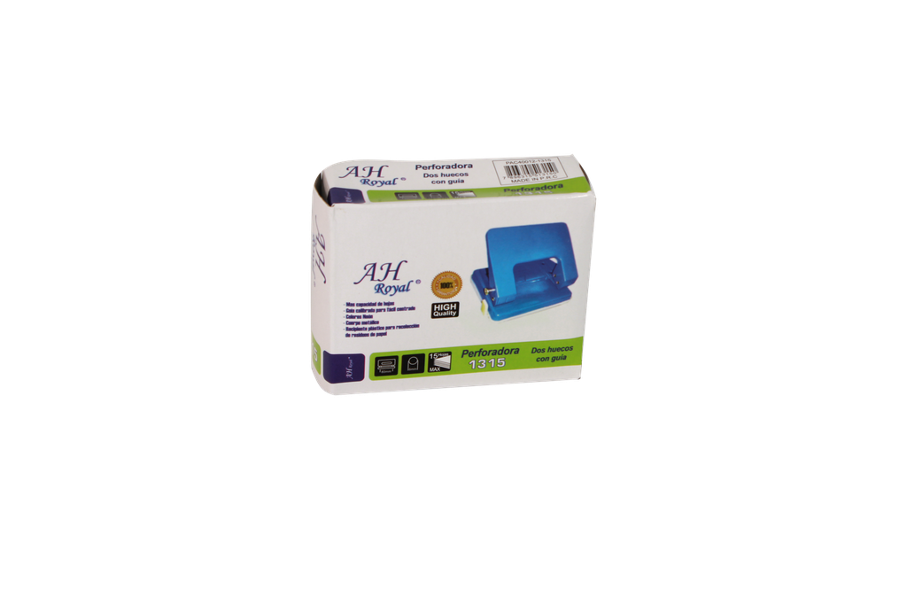 PERFORADORA AH ROYAL 2 HUECOS PARA  20 HOJAS [PAC40012-1315]