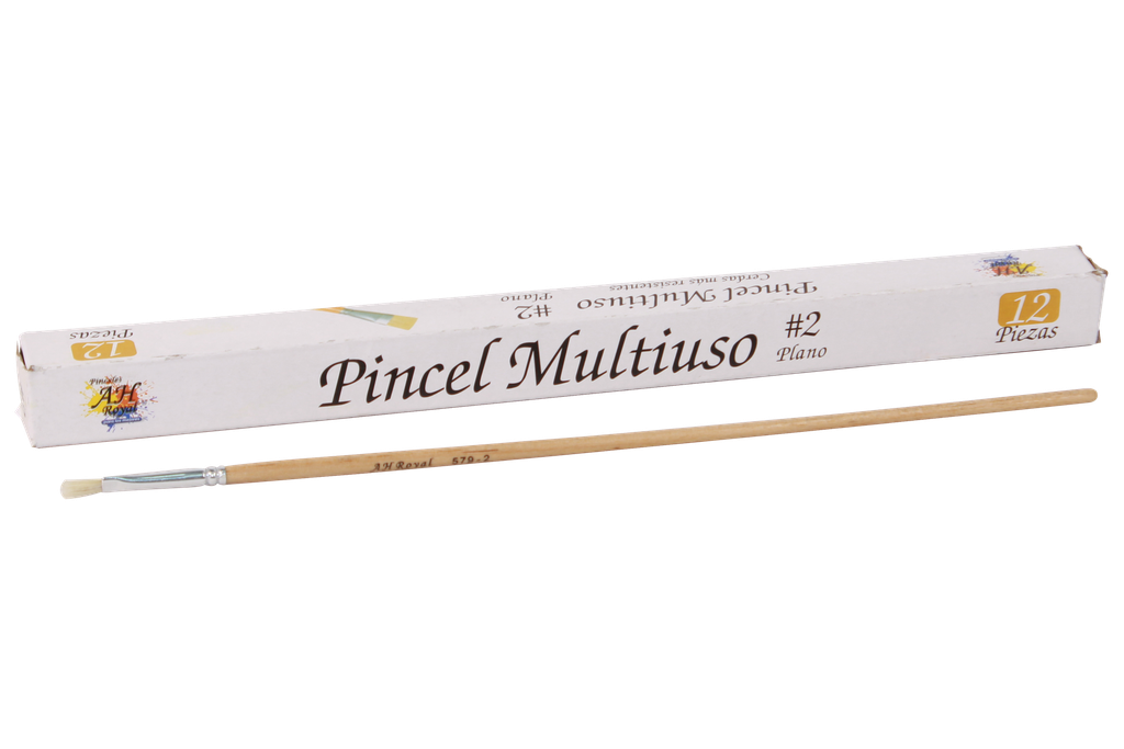 PINCEL CHINO AH ROYAL PLANO No. 2 X DOCENA [PAC80083-1699 / PAC20002-1699]