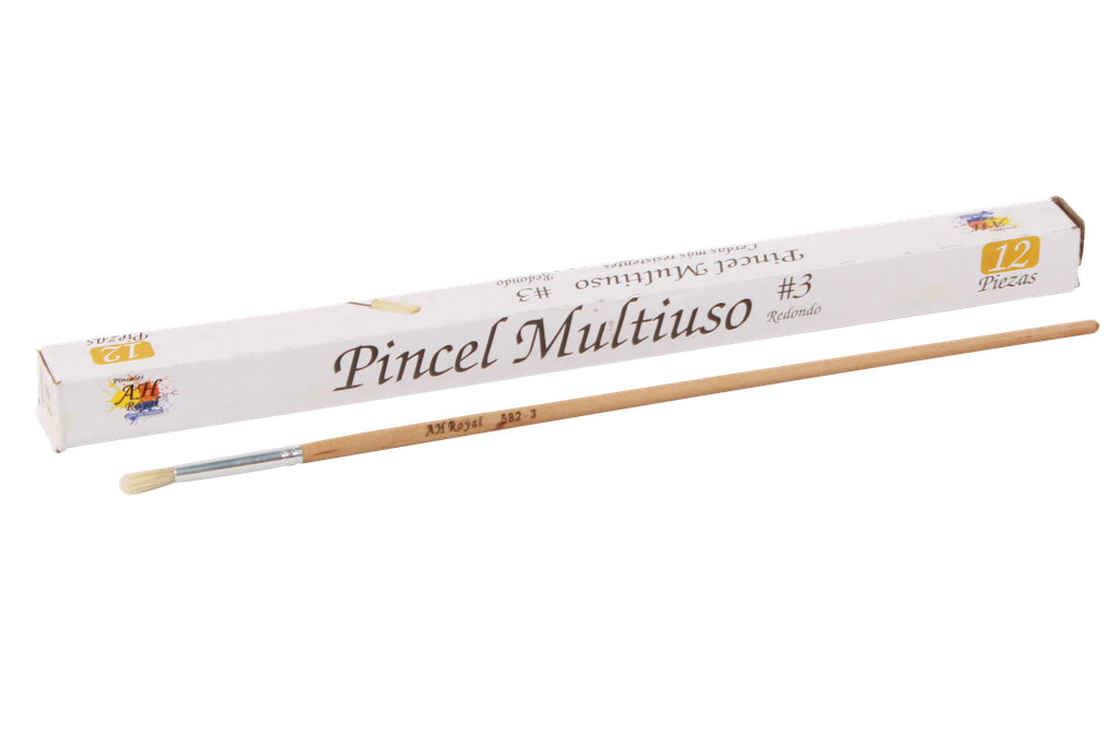 PINCEL CHINO AH ROYAL REDONDO No.3 X DOCENA [PAC80096-1712 / PAC20015-1712]