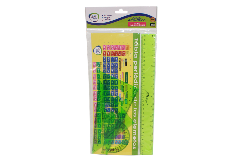JUEGO GEOMETRICO AH ROYAL CON  TABLA PERIODICA CAJA X 288 UND [PAC2136/PAC10045]