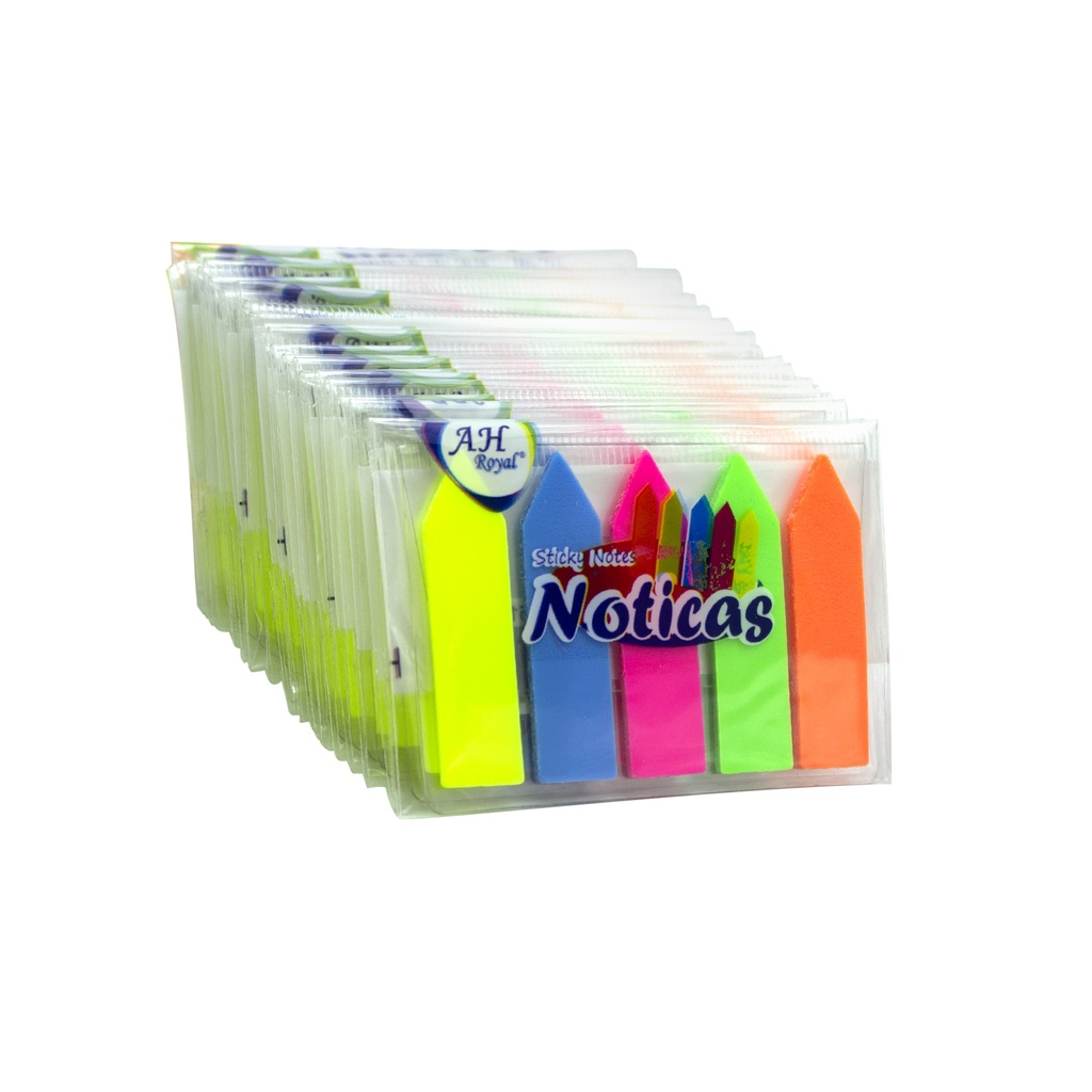 PAPEL PARA NOTAS AH ROYAL BANDERITAS PLASTICAS CAJA X 1200 UNDS [PAC90511-3063]