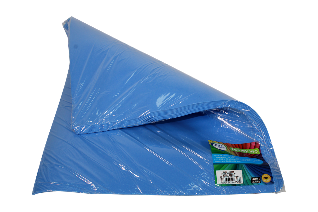 FOAMY 4 CARTAS AH ROYAL AZUL CIELO (PAQUETE X10UNDS) [AH20100315/AH28100315]