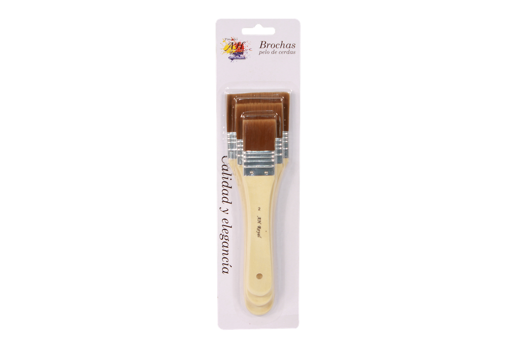 BROCHA  PELO SINTETICO AH  ROYAL SET X 3 [PAC2215]
