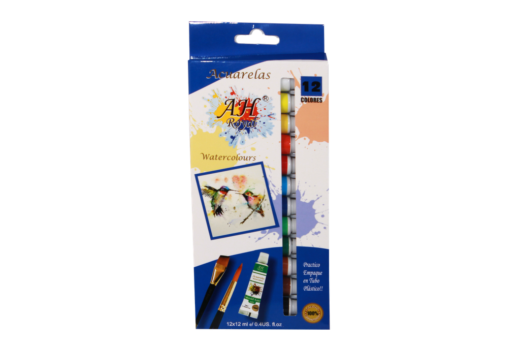 ACUARELA AH ROYAL-12 COLORES [PAC70058-4009]