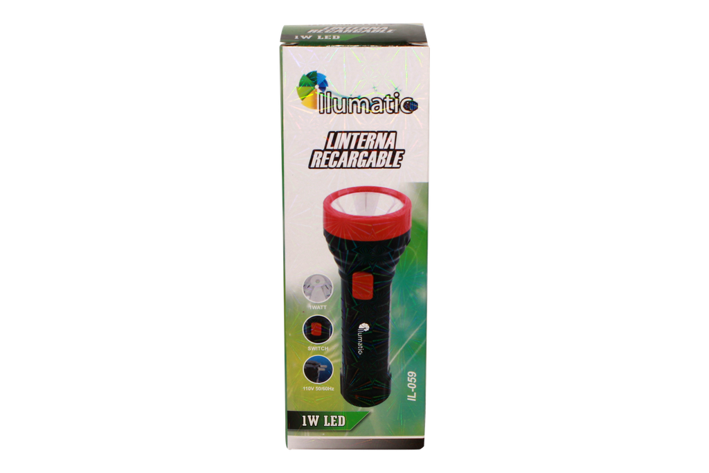LINTERNA RECARGABLE 1 W CAJA X 120 UND [IL-059]