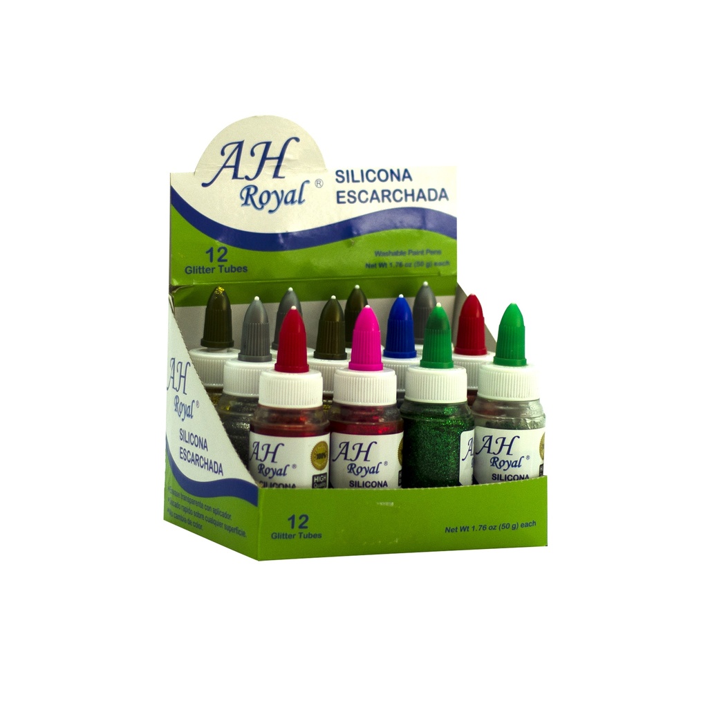 SILICONA AH ROYAL ESCARCHADA SURTIDA AH ROYAL DE 50GR X UND  [PAC50204-580]