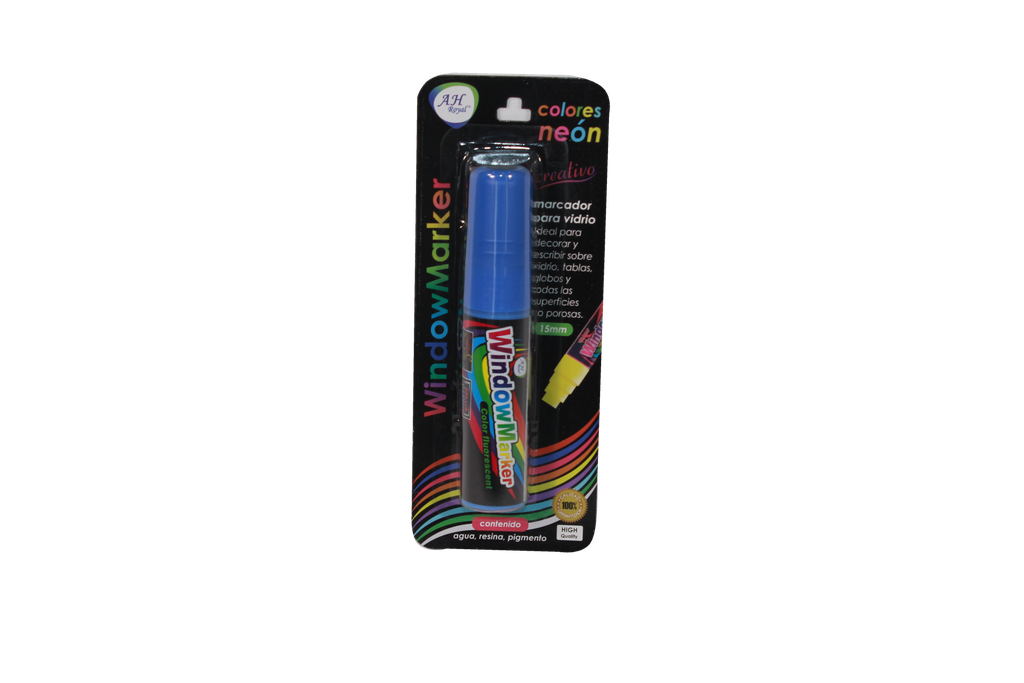 MARCADOR AH ROYAL PARA VENTANA CBM-203/1 AZUL OSCURO -CAJA X 144 UND-[PAC2577]