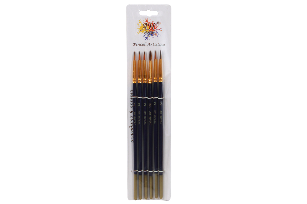 PINCEL AH ROYAL REDONDO No.2 X6 DISPLAY X10 [PAC20063-907]