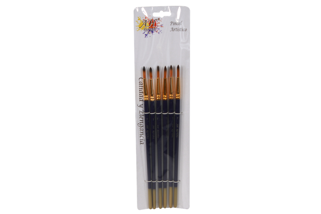PINCEL AH ROYAL REDONDO No.7 X6 DISPLEY X10 [PAC20068-912]