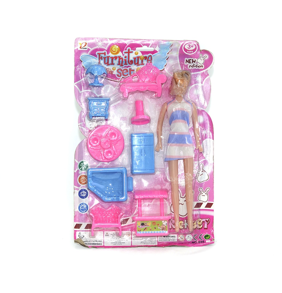 SET MUÑECA CON HOGAR X 192UNDS [698-61][C3]