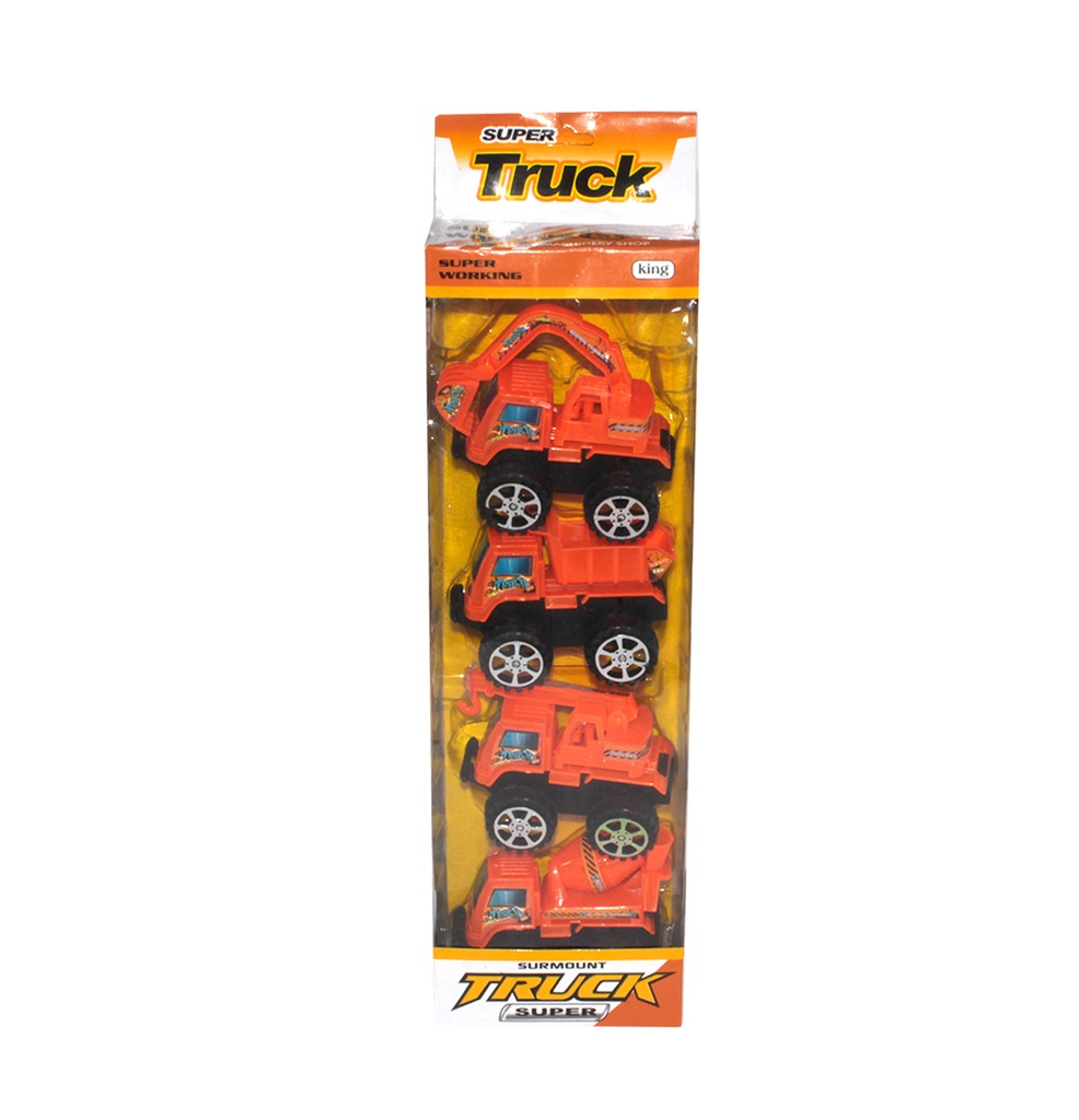 CAMIÓN DE CONSTRUCCIÓN PULLBACK PR 4 PCS [899-4]