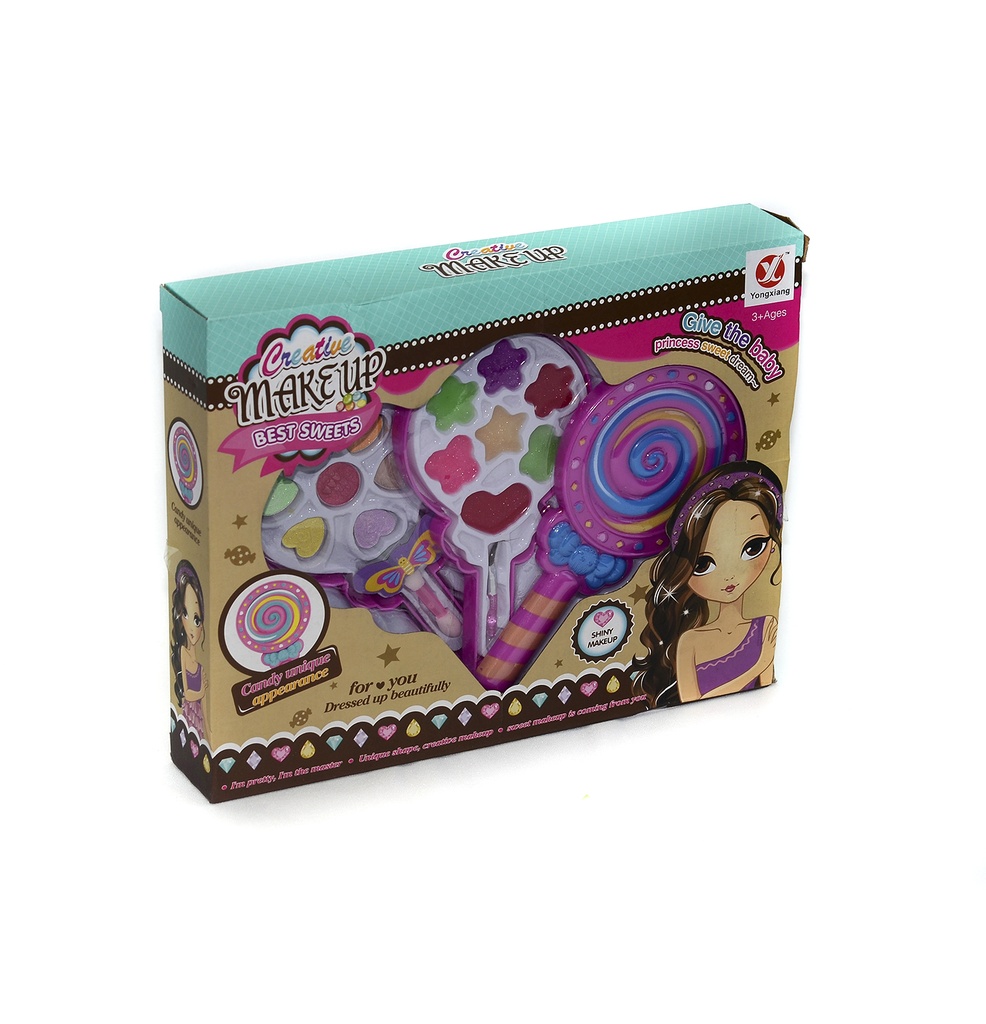 JUGUETES DE COSMÉTICA FIGURA PALETA DE DULCE [B8712-1]