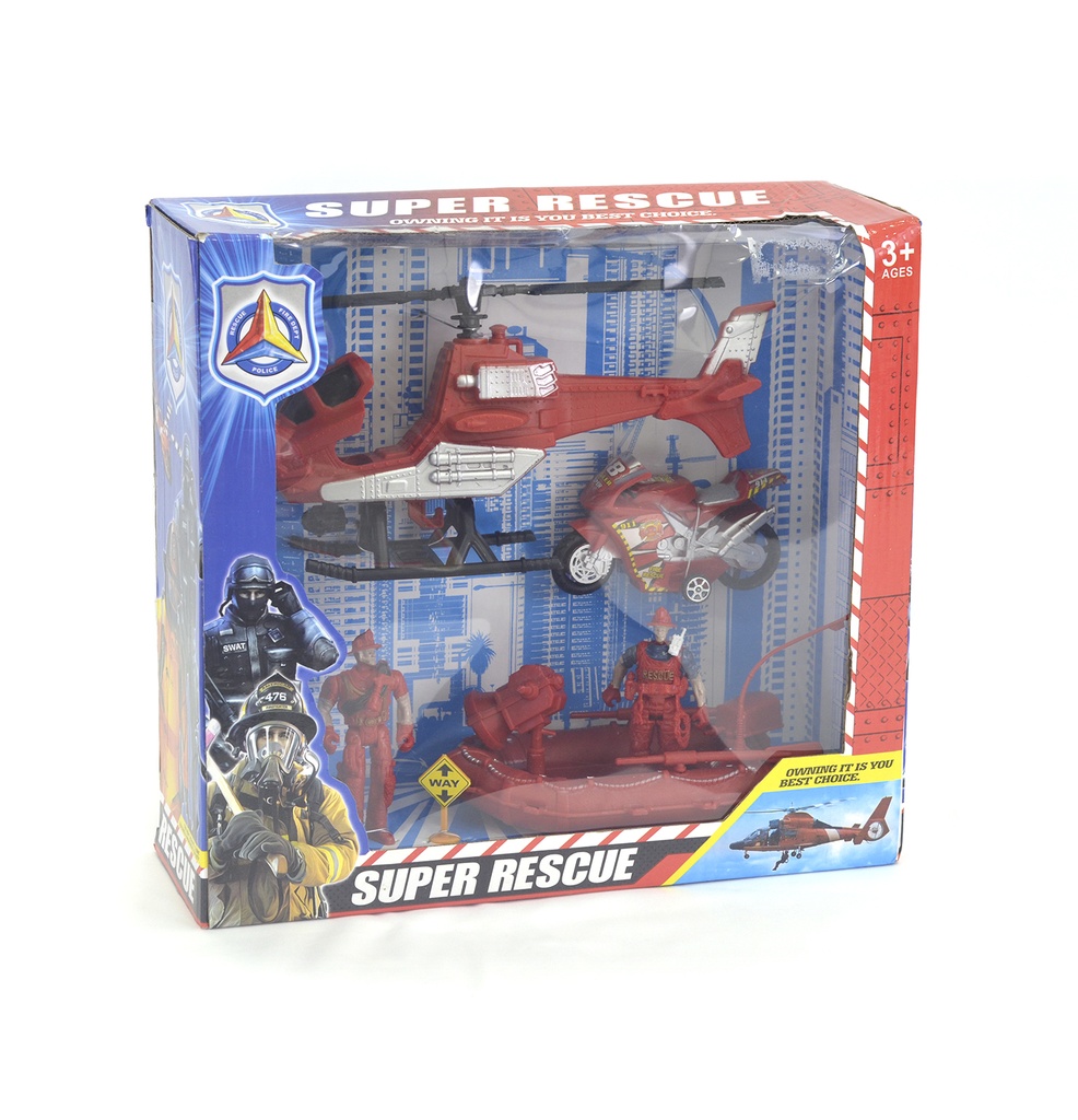 SET DE RESCATE BOMBEROS CAJA X24 UNDS [ABC991-26]