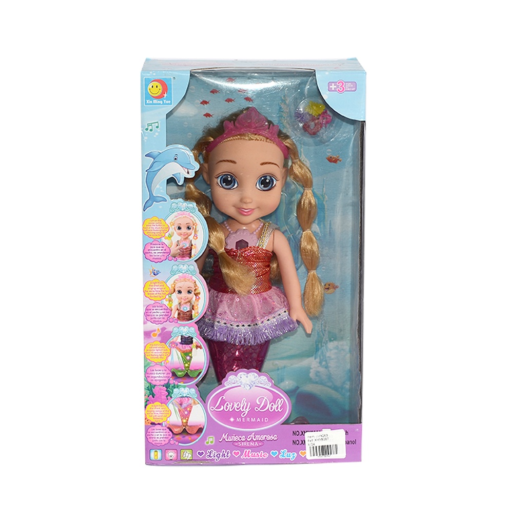 MUÑECA DE 14 PULGADAS  /   [XMY8087] MUÑECA ESPAÑOLA ACCESORIOS SIRENA