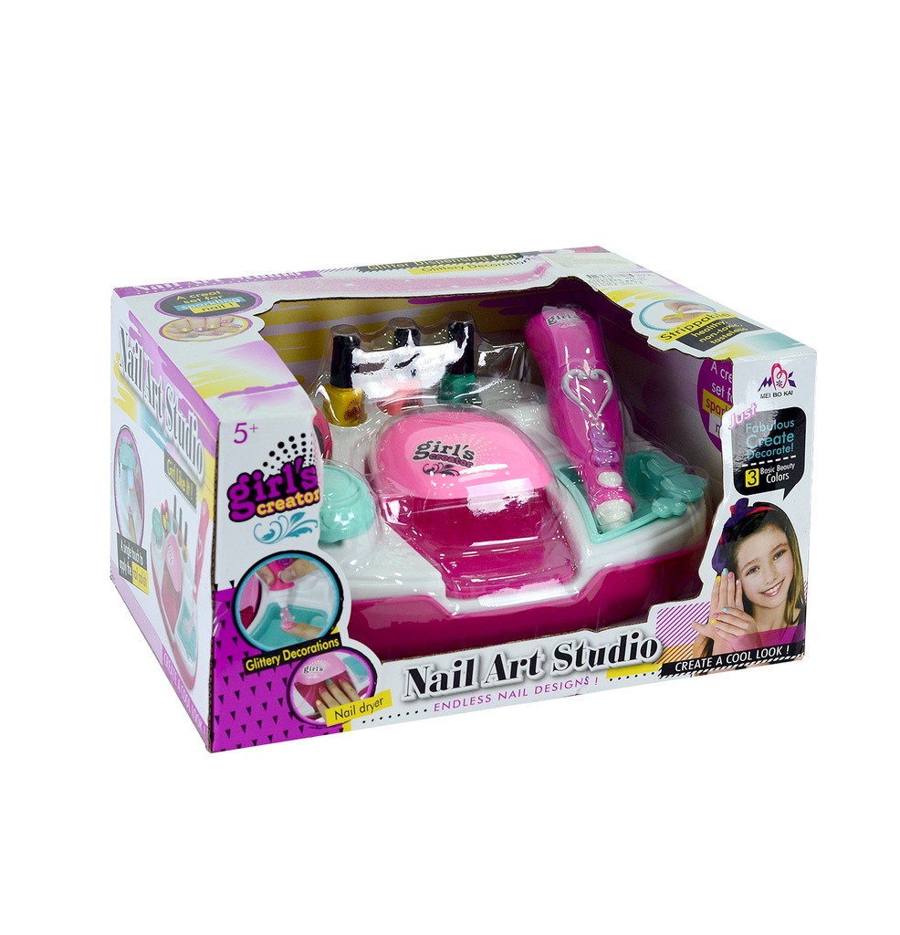 MAQUINA DE UÑAS DE JUGUETE CON ACCESORIOS CAJA X 12 UND [MBK-332]