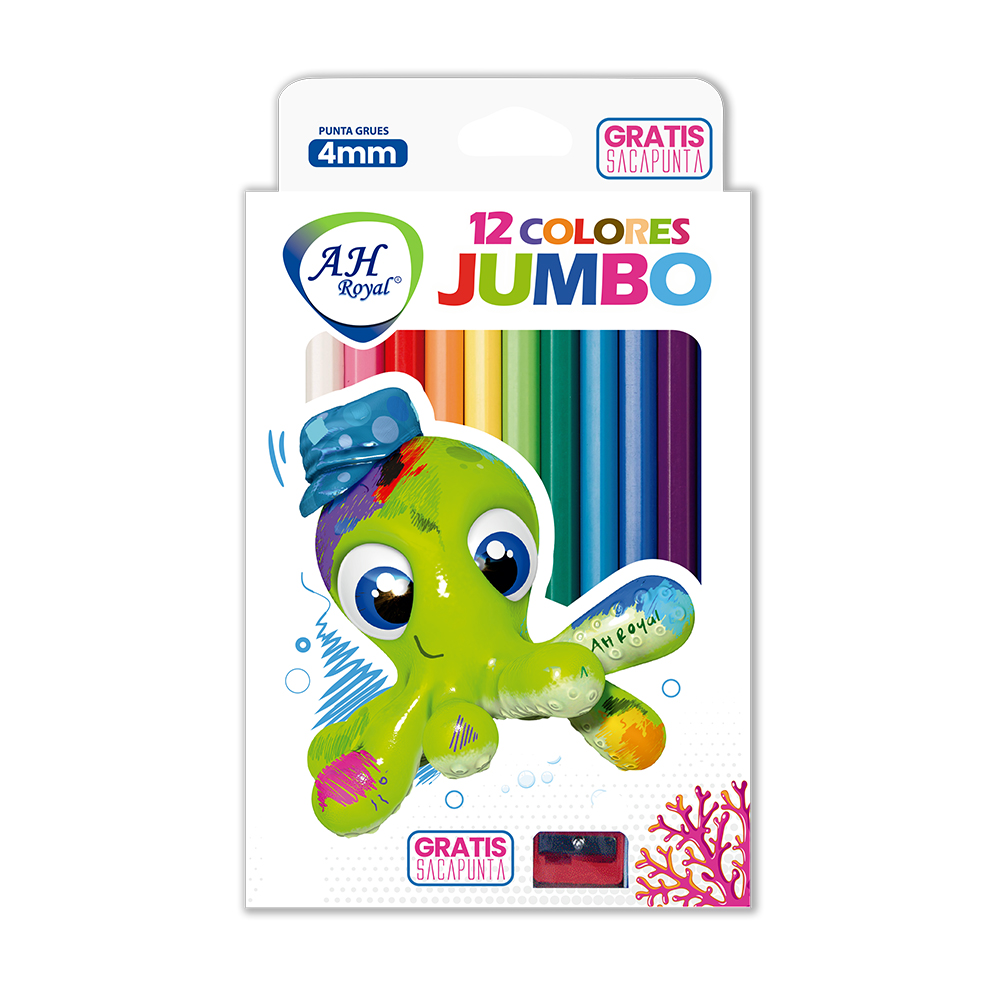COLOR AH ROYAL JUMBO  X 12  CAJA X 120 UNDS [PAC2502]