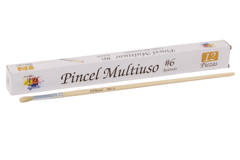PINCEL CHINO AH ROYAL REDONDO No.6 X UNIDAD