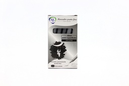 [PA1124] MARCADOR AH ROYAL METALICO PLATA  DELGADO-PACAX144 (DISPLAY X12UNDS) [PAC90020-1124]