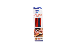 [PA3330] LAPIZ DE MADERA  BICOLOR ROJO Y AZUL (DISPLAY X 12 UND) [PAC60020-3330]