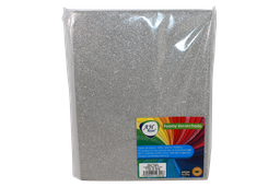 [FO4107] FOAMY CARTA AH ROYAL ESCARCHADO PLATA (PAQUETE X10UNDS) [AH11101215/PAC40292-4107]