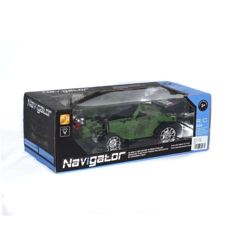 1:16R/C COCHE EJÉRCITO CON LUZ [AJ11-28]
