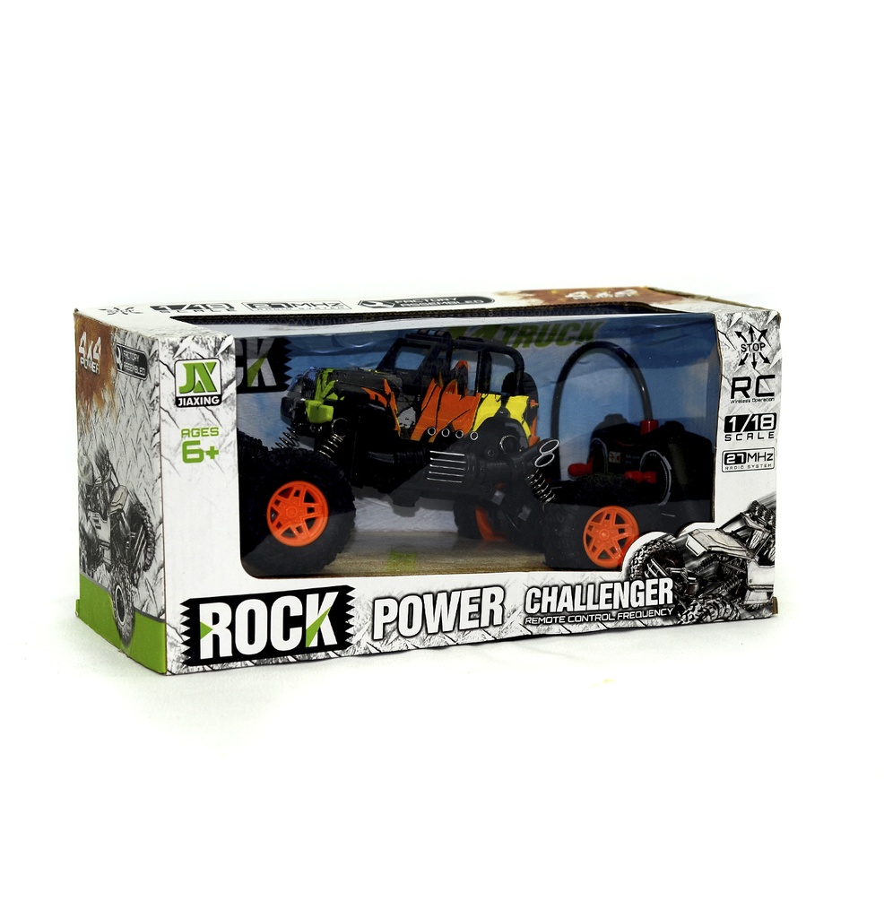 1:18 R/C JUGUETE COCHE JEEP CON LUZ SIN CARGADOR [917-6B]