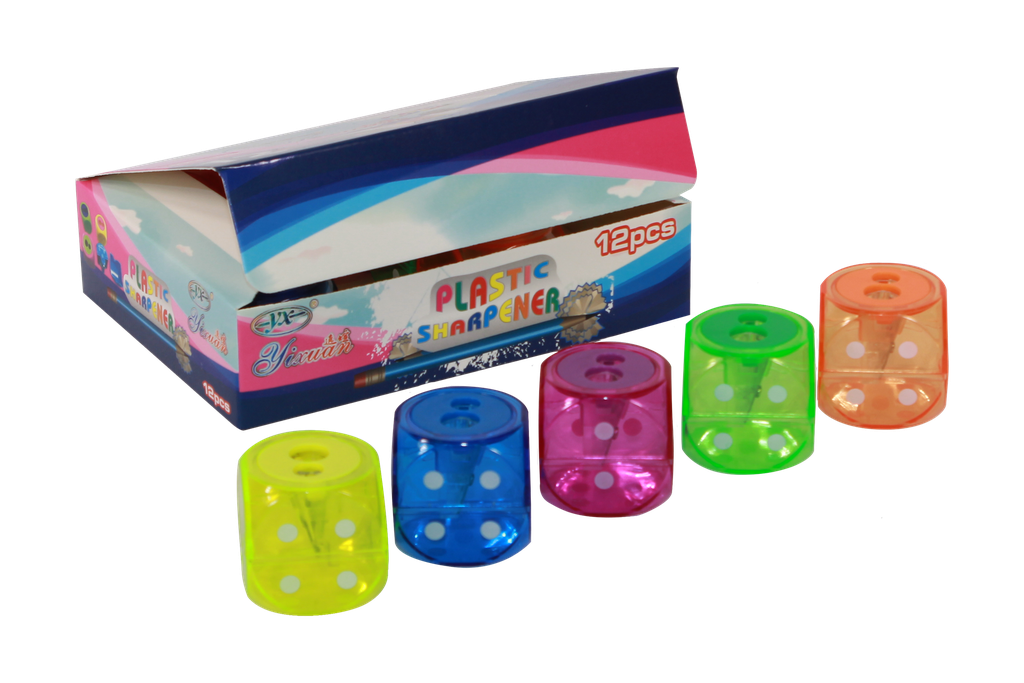 SACAPUNTA DADO DOBLE DEPOSITO (DISPLAY X12UNDS)  [PAC90237-2706]