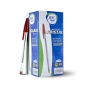 LAPICERO AH ROYAL CRISTAL ROJO -PACA X 80 (DISPLAY X50 UND) - [PAC70634-2][PAC2417]