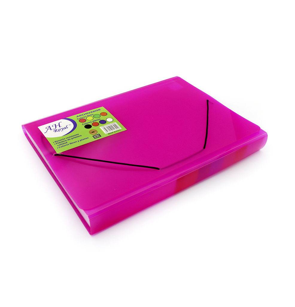 ARCHIVADOR AH ROYAL 13 BOLSILLOS  CARTA CORDON 8 COLORES  [PAC70158-4008]