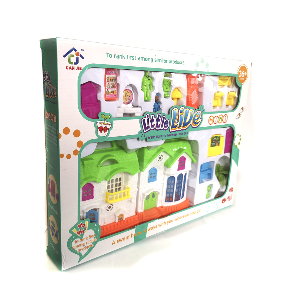 CASA PEQUEÑA CON FAMILIA Y ACCESORIOS PACA X 60 [16181A/YS205202]