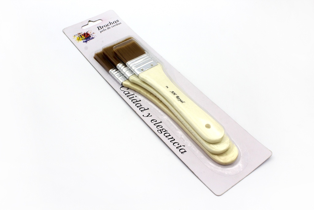 BROCHA  PELO SINTETICO AH  ROYAL SET X 3 [PAC2215]