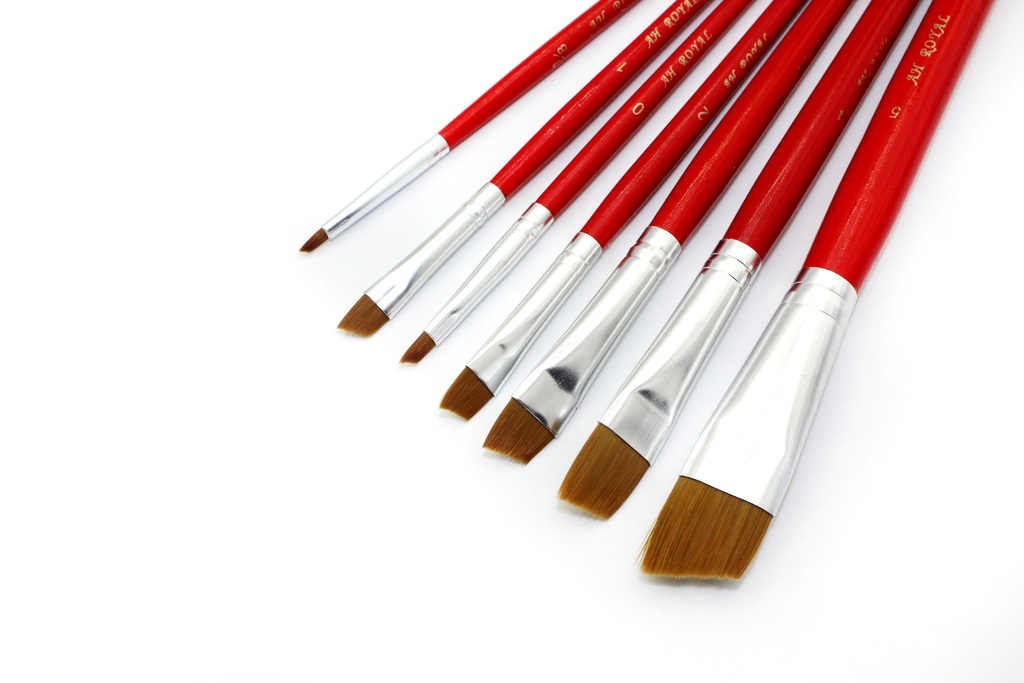 PINCEL AH ROYAL EXAGONAL USA  X 7 SURTIDO No. 1/8 0 1 2 3 4 5 [PAC20061-259]