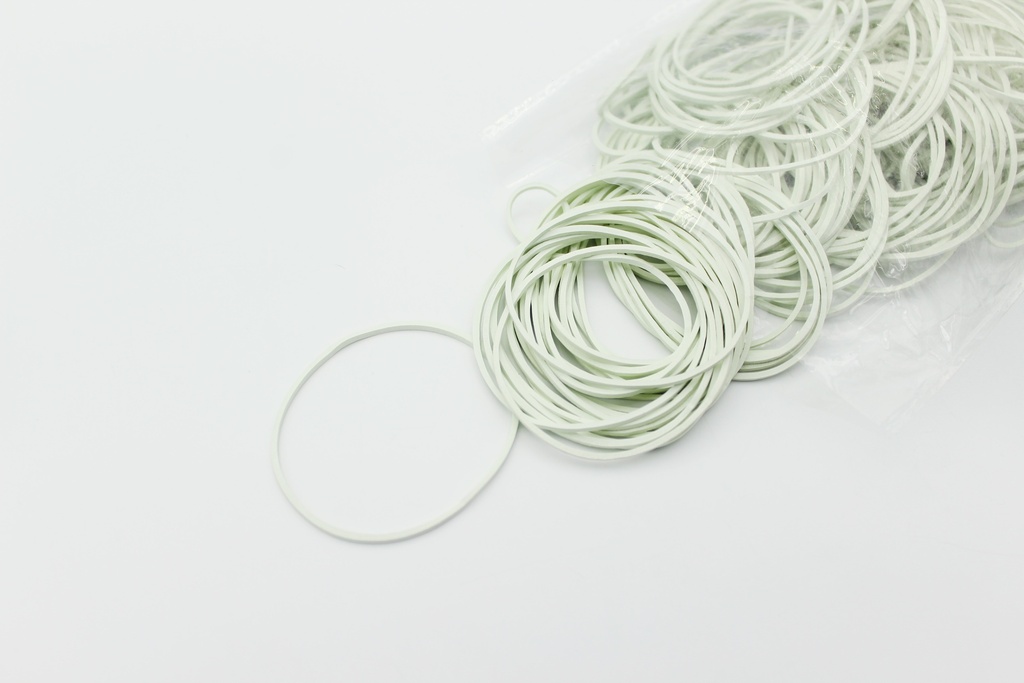 BANDAS DE CAUCHO BLANCO BOLSA [PAC50137]