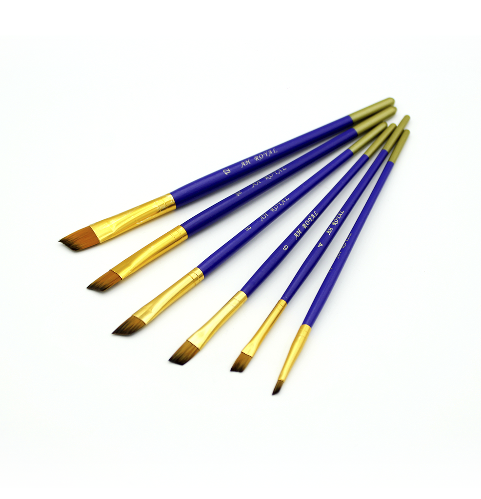 PINCEL AH ROYAL JUEGO ANGULAR SURTIDO No.2,4,6,8,10,12 DISPLAY X10 [PAC20052-1519]