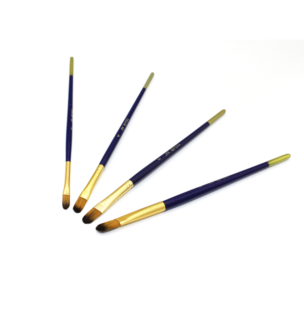 PINCEL AH ROYAL JUEGO LENGUA DE GATO X4 DISPLEY X10. No.2,4,6,9. [PAC20076-132]