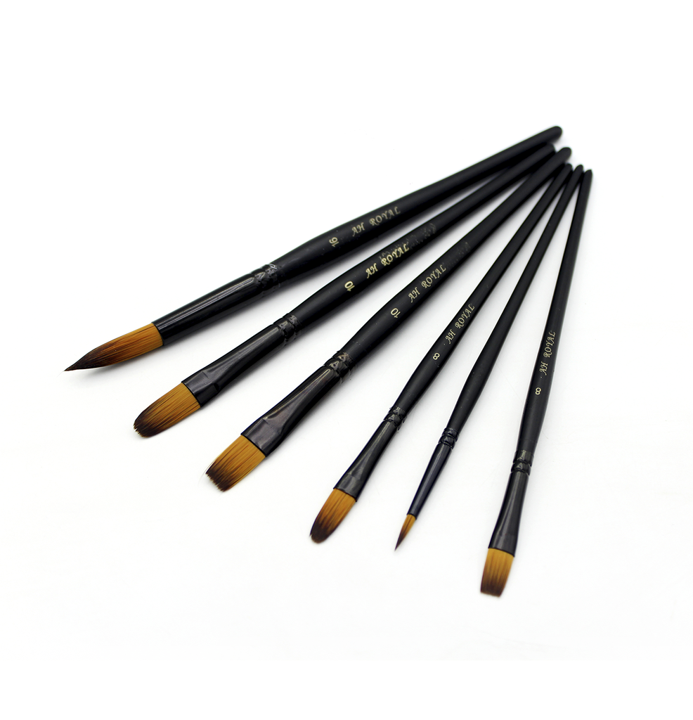 PINCEL AH ROYAL LINEA PREMIUM  NEGRO SURTIDOX6 UNIDADES [PAC90353-1006]