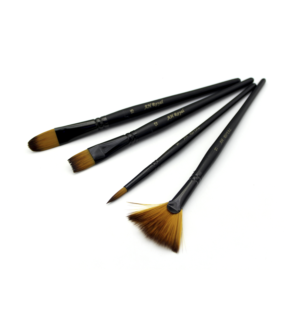 PINCEL AH ROYAL NEGRO LINEA PREMIUM X4 NEGRO SURTIDO [PAC90356-1016]