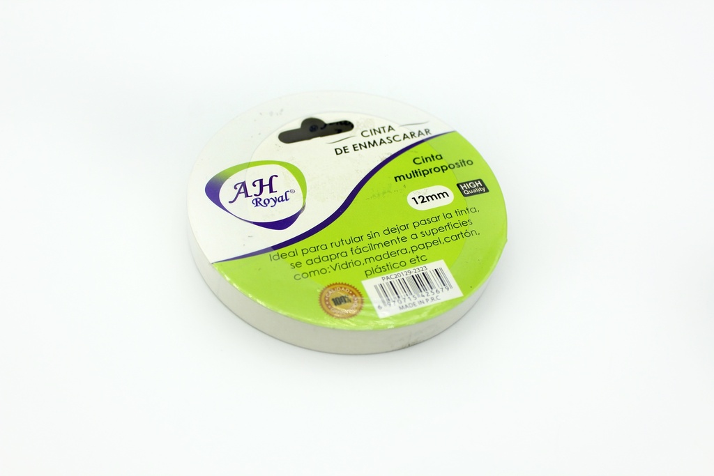CINTA AH ROYAL  DE ENMASCARAR 12MM- 1/2 X 2O Y PACA X 300 [PAC20129-2323]