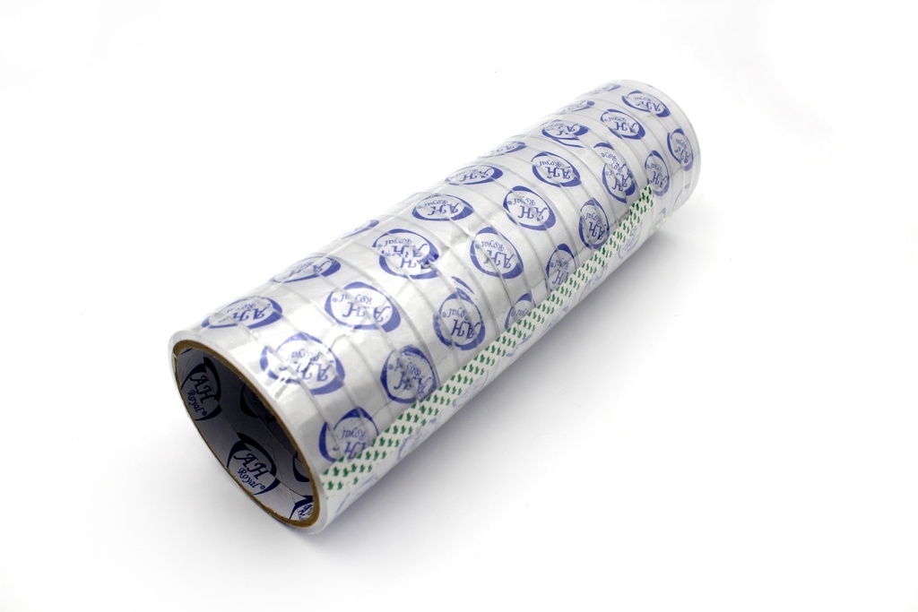 CINTA AH ROYAL TRANSPARENTE 1/2" DE 30 MTROS PAQUE X 24 UNID [PAC20125-2322]