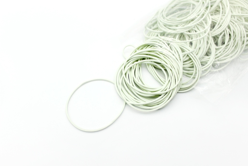 BANDAS DE CAUCHO COLOR BLANCA BOLSA PQUEÑA [PAC10112-1062]