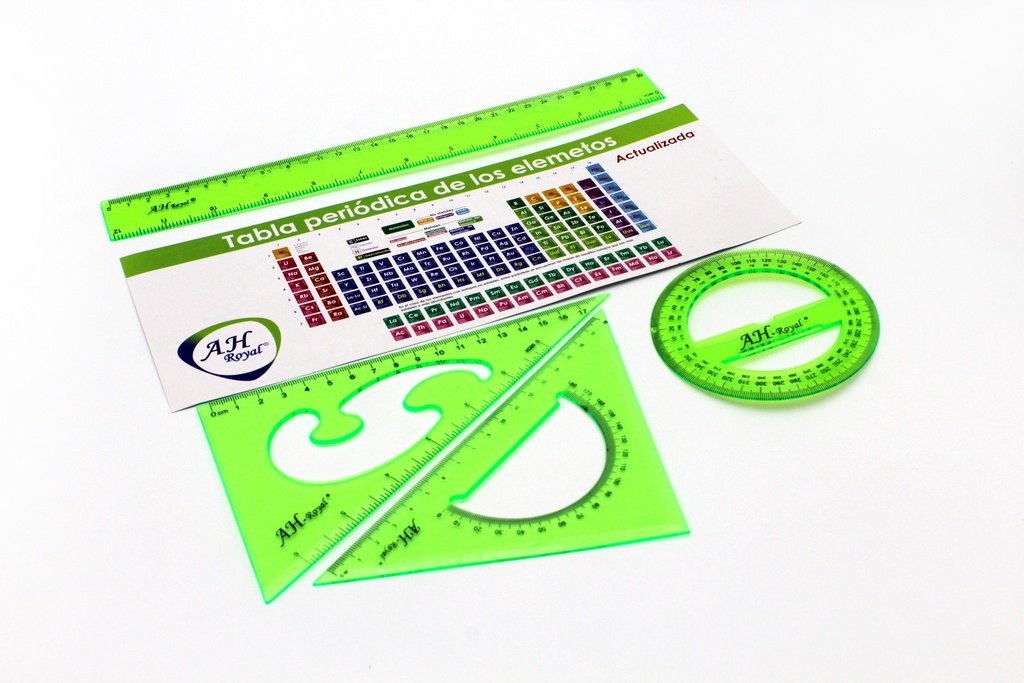 JUEGO GEOMETRICO AH ROYAL CON  TABLA PERIODICA PACAX 288 UND [PAC2136/PAC10045]