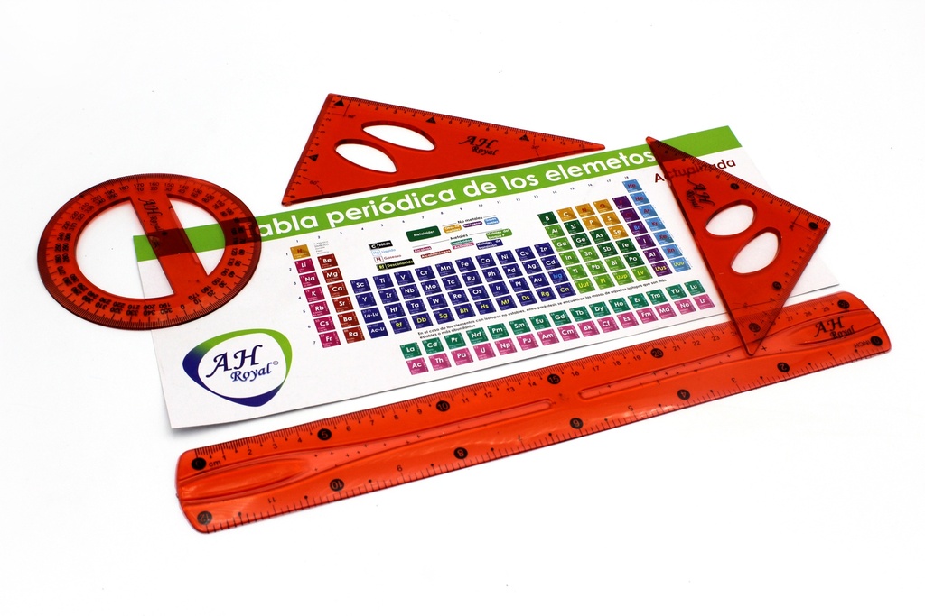 JUEGO GEOMETRICO AH ROYAL MEDIANO SILICONADO CON TABLA PERIODICA [PAC2140-1320/PAC70129-1320 / PAC20322-1320]