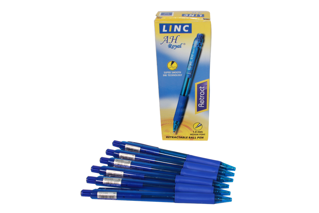 LAPICERO AH ROYAL  RETRACTIL  TINTA  GEL  AZUL (DISPLAY X 12UND) [PAC I-390]