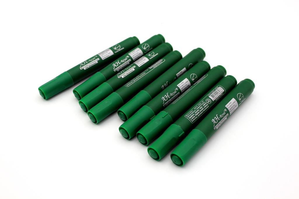 MARCADOR  AH ROYAL PERMANENTE VERDE BISELADO (DISPLAY X10UNDS) [PAC70577-779]