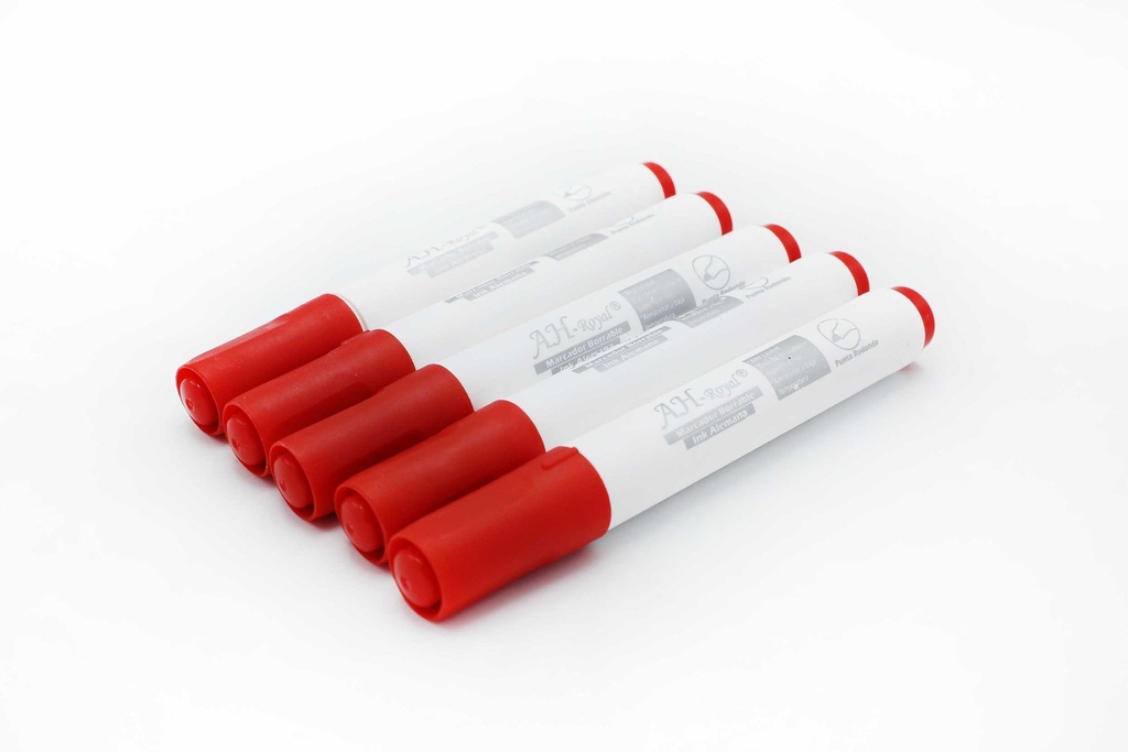 MARCADOR AH ROYAL BORRABLE BISELADO ROJO (DISPLAY X10UNDS) [PAC70584-3269]