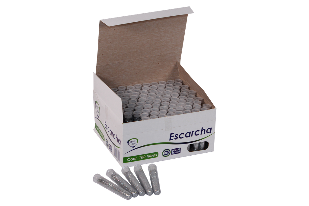 TUBO DE ESCARCHA PLATEADA []